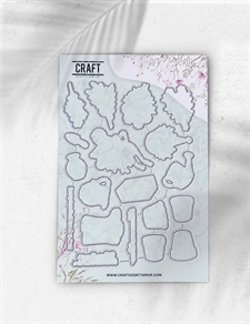 CraftAddictionUK Coordinating Die Set - Pots of Joy
